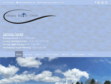 Tablet Screenshot of alleganybaptist.org